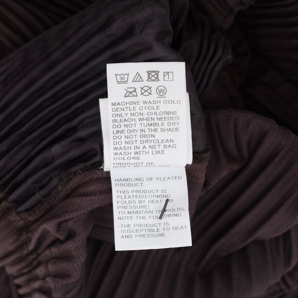 Issey Miyake Homme Plisse 2 / Medium shorts cropped pants matte black w/pockets - Picture 10 of 11